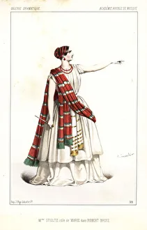 Mezzo soprano Rosine Stoltz as Marie in Robert Bruce Mezzo soprano Rosine Stoltz as Marie in Robert Bruce