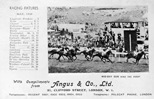 Mid-Day Sun winning the Epsom Derby, 1937 Mid-Day Sun winning the Epsom Derby, 1937