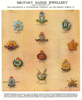 Diamonds Gallery: Military badge jewellery, WW1