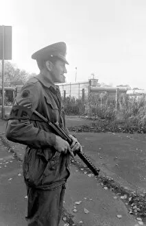 Berlin Wall Collection: Military Police guard, West Berlin, Germany