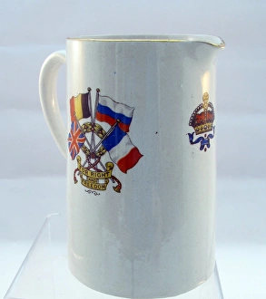 Milk jug - Flags of the Allies - WWI Milk jug - Flags of the Allies - WWI