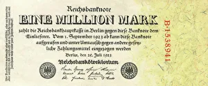 Currency Gallery: One Million German Mark banknote - 1923