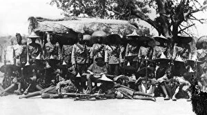 M.I.N. Regiment group photo, Cameroon, Africa, WW1