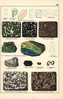 Minerals including amazonite, porphyry, chlorite and granite Minerals including amazonite, porphyry, chlorite and granite