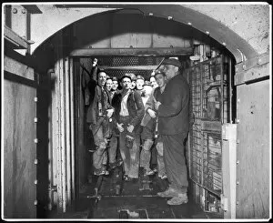 Miners in a Lift Shaft