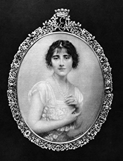 A miniature of Elizabeth Bowes-Lyon A miniature of Elizabeth Bowes-Lyon