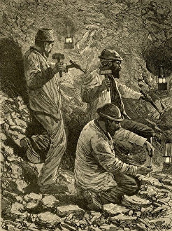 <b class=qtipBold><figcaption>Mining Coal</figcaption></b><br>French miners mining coal in a coal mine<br><em>© Mary Evans Picture Library/THE TANN COLLECTION</em> Mining Coal