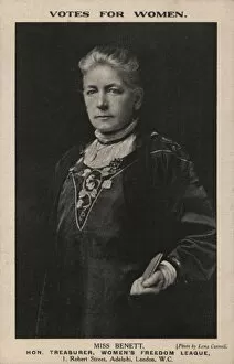 Benett Gallery: Miss. Benett Suffragette