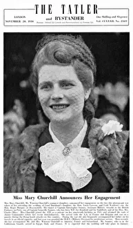 Roger Gallery: Miss Mary Churchill announces her engagement, 1946