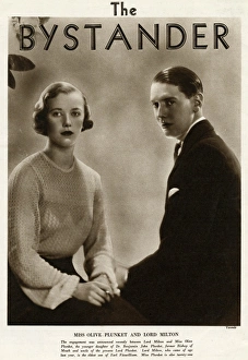 Olive Gallery: Miss Olive Plunket and Lord Milton by Madame Yevonde