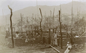 Mission Station under construction, Chididi, Nyasaland Mission Station under construction, Chididi, Nyasaland