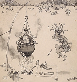 A Missionary being Boiled by Cannibals A Missionary being Boiled by Cannibals
