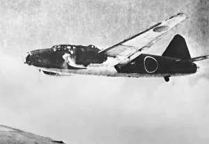 <b class=qtipBold><figcaption>Mitsubishi G4M Type 1 Betty</figcaption></b><br>Imperial Japanese Navy Mitsubishi G4M Type 1 Betty Flying Date: 1940s<br><em>© aviation-images.com / Mary Evans Picture Library</em> Mitsubishi G4M Type 1 Betty