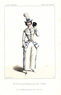 Mlle. Volet as Cesarine in Les Deux Pierrots, 1845 Mlle. Volet as Cesarine in Les Deux Pierrots, 1845