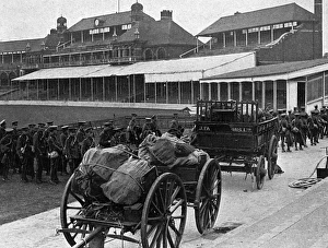 Mobilisation scenes at the Oval cricket ground, WW1 Mobilisation scenes at the Oval cricket ground, WW1