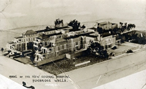 Model of the New General Hospital - Tunbridge Wells, Kent Model of the New General Hospital - Tunbridge Wells, Kent