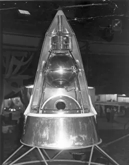 Sputnik Gallery: A model of Sputnik II at Earls Court July 1961