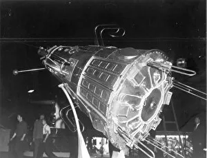Sputnik Gallery: A model of Sputnik III at Earls Court July 1961