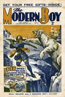 Danger Collection: The Modern Boy front cover - Nelson polar bear attack