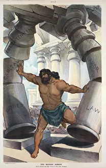 The Modern Samson Print, 1901