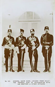Afghanistan Gallery: Mohammed Nadir Shah - King of Afghanistan with his Brother