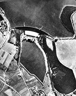 The Mohne Dam before the Dambusters Raid; Second World War The Mohne Dam before the Dambusters Raid; Second World War