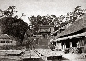 Monastery at Enoshima, Japan, circa 1870s. Date: circa 1870s Monastery at Enoshima, Japan, circa 1870s. Date: circa 1870s