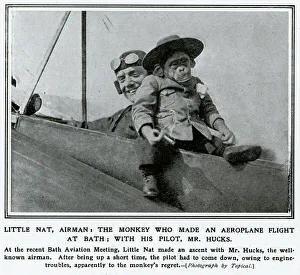 Monkey making flight at Bath Aviation Meeting 1912 Monkey making flight at Bath Aviation Meeting 1912