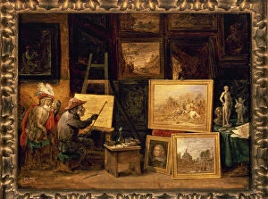 The Monkey Painter, ca.1660, by David Teniers the Younger