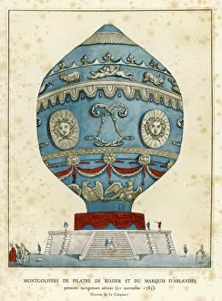 1783 Gallery: Montgolfier Ist Manned