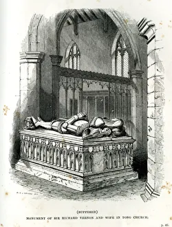 Monument of Sir Richard Vernon and wife Monument of Sir Richard Vernon and wife