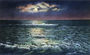 Moonlight on the Atlantic Ocean, Atlantic City, New Jersey Moonlight on the Atlantic Ocean, Atlantic City, New Jersey