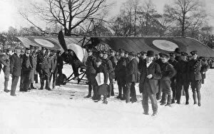 Incidents Gallery: Morane-Soulnier Type L Parasol During WW1 Parked on Snow?
