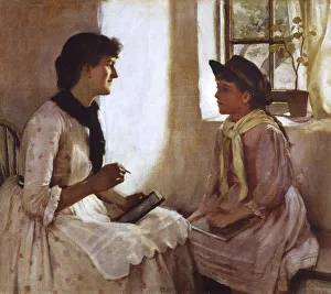 The Morning Lesson, by Norman Garstin The Morning Lesson, by Norman Garstin