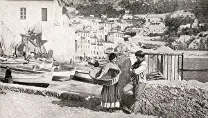 Morning scene, Villefranche-sur-Mer, Alpes-Maritimes, France Morning scene, Villefranche-sur-Mer, Alpes-Maritimes, France
