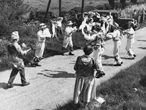 Print of Morris Dancers in Thaxted, Essex