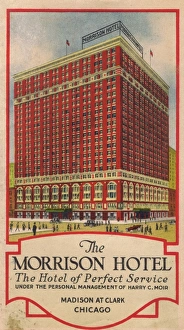 <b class=qtipBold><figcaption>The Morrison Hotel, Chicago</figcaption></b><br>The Morrison Hotel, Chicago Date: 1920s<br><em>© Mary Evans / Jazz Age Club Collection</em> The Morrison Hotel, Chicago