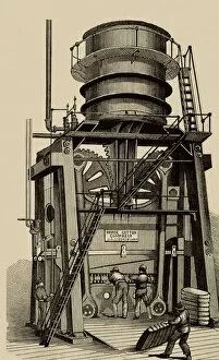 Industrialists Gallery: The Morse Cotton Baling Press. Cotton Hydraulic