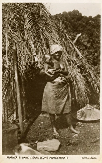 Related Images Gallery: Mother and Baby - Village, Sierra Leone, West Africa