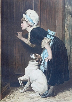 Mother Hubbard by Briton Riviere Mother Hubbard by Briton Riviere