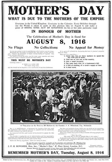 Richmond Gallery: Mothers Day, WW1