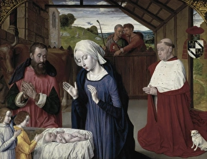 Moulins, Master of (1450-1505). The Nativity Moulins, Master of (1450-1505). The Nativity
