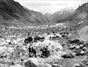 Mountain travellers in Kashgar, western China Mountain travellers in Kashgar, western China