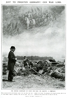 Mr Asquith watching field operations, May 1914 Mr Asquith watching field operations, May 1914