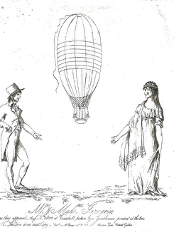 <b class=qtipBold><figcaption>Mr. and Madame Garnerin</figcaption></b><br>Mr. and Madame Garnerin. Date: 1802<br><em>© The Royal Aeronautical Society (National Aerospace Library)/Mary Evans Picture Library</em> Mr. and Madame Garnerin