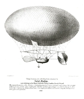 <b class=qtipBold><figcaption>Mr Monck Mason's Aerial Machine</figcaption></b><br>'The Model of Mr Monck Mason's Aerial Machine now exhibiting at the Royal Adelaide Gallery, Lowther Arcade, Strand' Date: 1843<br><em>© The Royal Aeronautical Society (National Aerospace Library)/Mary Evans Picture Library</em> Mr Monck Mason's Aerial Machine