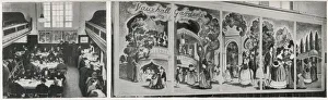 Mural decorations in the Vauxhall British Restaurant during the Second World War Mural decorations in the Vauxhall British Restaurant during the Second World War