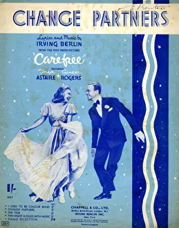 Music cover, Change Partners, Fred Astaire, Ginger Rogers Music cover, Change Partners, Fred Astaire, Ginger Rogers