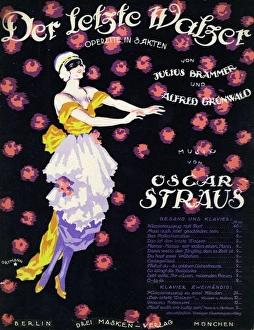 Music cover, Der Letzte Waltzer, operetta in three acts Music cover, Der Letzte Waltzer, operetta in three acts