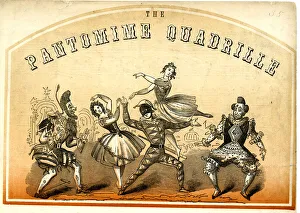 Music cover (detail), The Pantomime Quadrille Music cover (detail), The Pantomime Quadrille